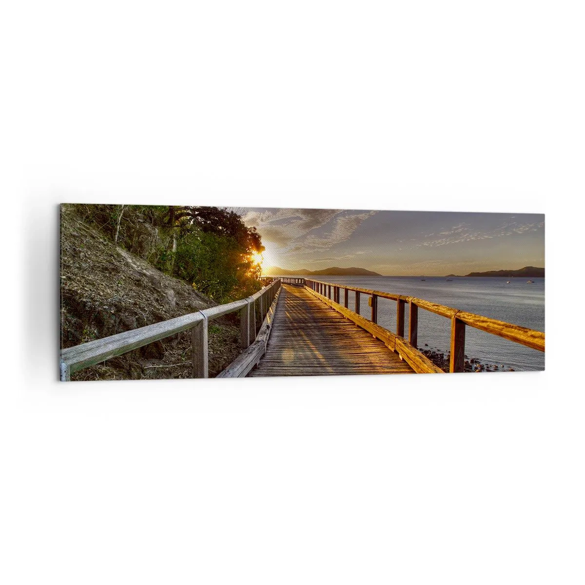 Obraz na plátne - Ísť, stále ísť smerom k slnku - 160x50 cm