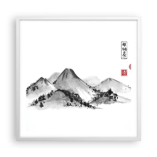 Plagát v bielom ráme - Za hranicou vzdialenosti - 60x60 cm