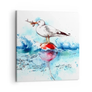 Obraz na plátne - Vydarený rybolov - 60x60 cm