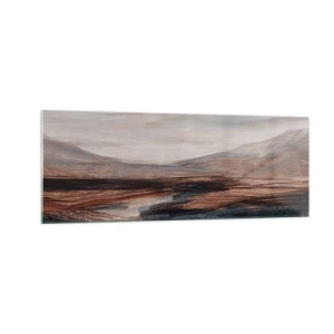 Obraz na skle -  Pokojné údolie - 140x50 cm