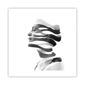 Plagát - Surrealistický portrét - 40x40 cm