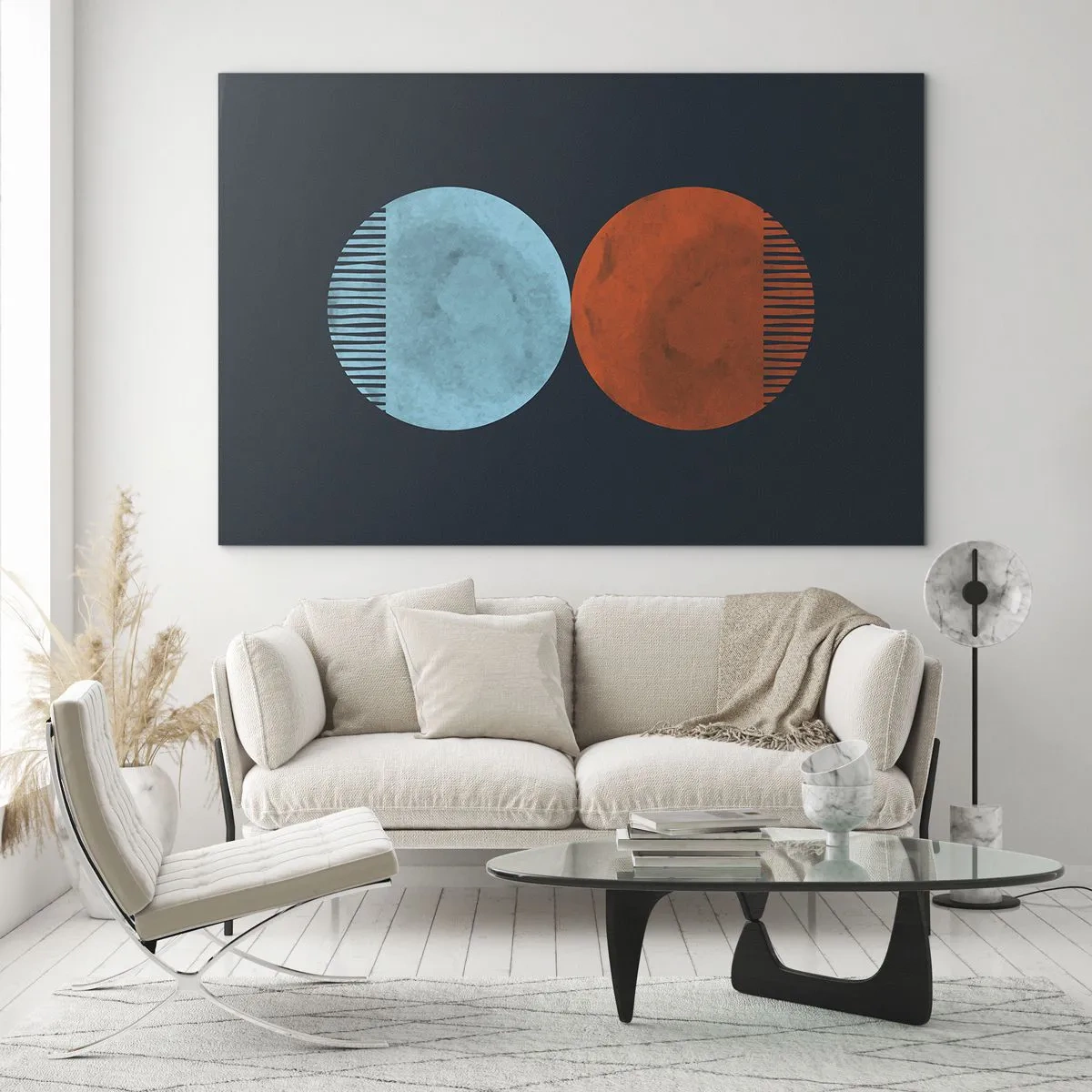 Obraz na skle - Iba geometria? - 100x70 cm