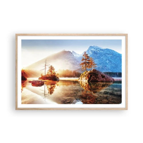 Plagát v ráme zo svetlého duba - Príroda v novom svetle - 91x61 cm