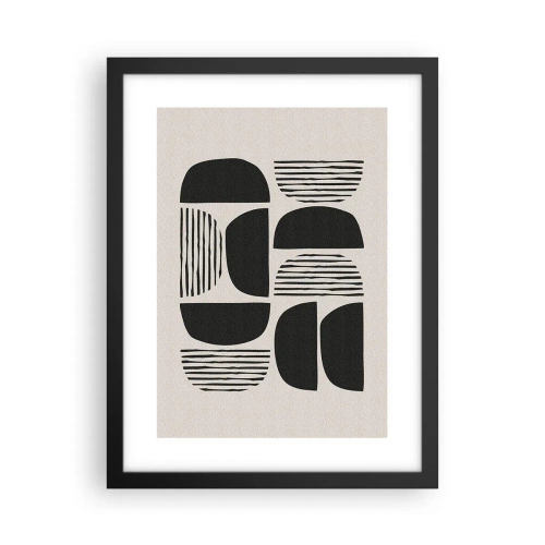Plagát v čiernom ráme - Polovičaté sústavy - 30x40 cm