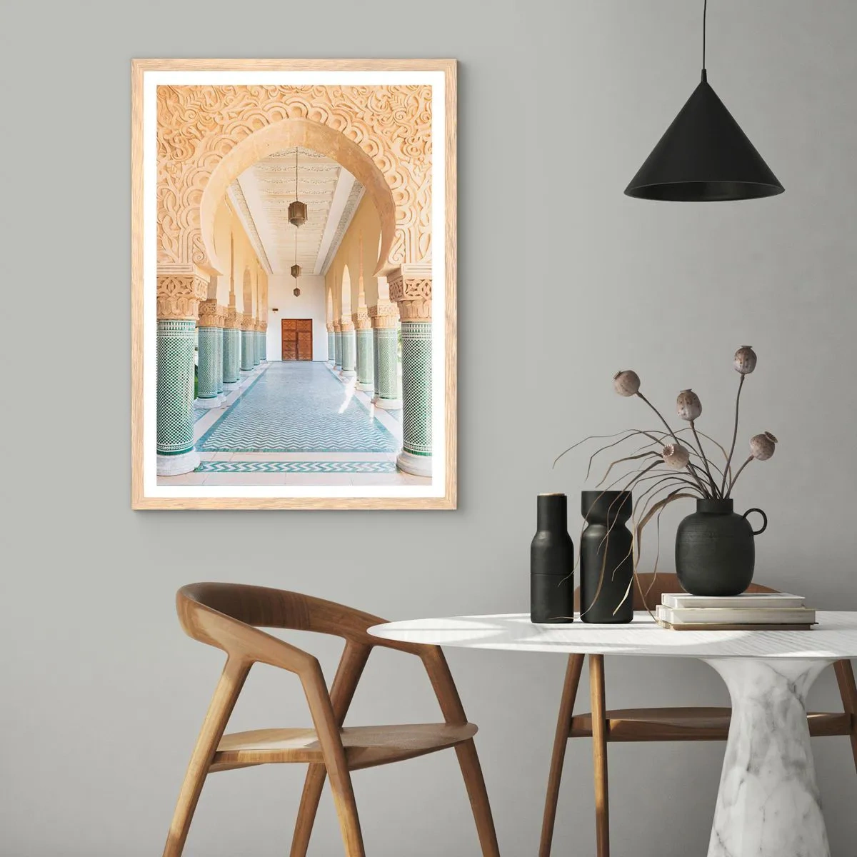 Plagát v ráme zo svetlého duba - Z príbehov Šeherezády - 70x100 cm