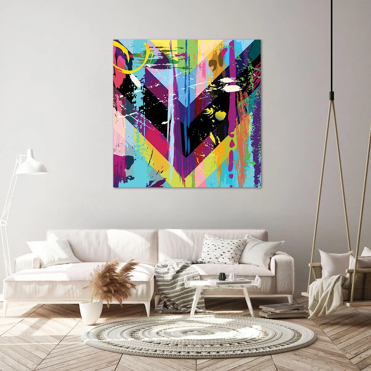 Obraz na plátne - Zhora nadol - 70x70 cm