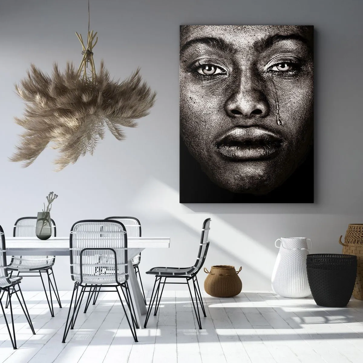 Obraz na plátne - Jedna slza - 50x70 cm
