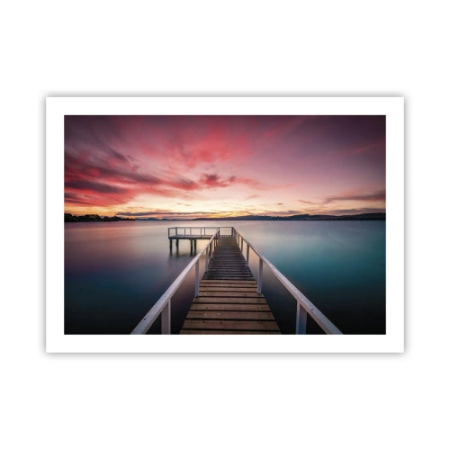 Plagát - Jemný plameň večera - 70x50 cm