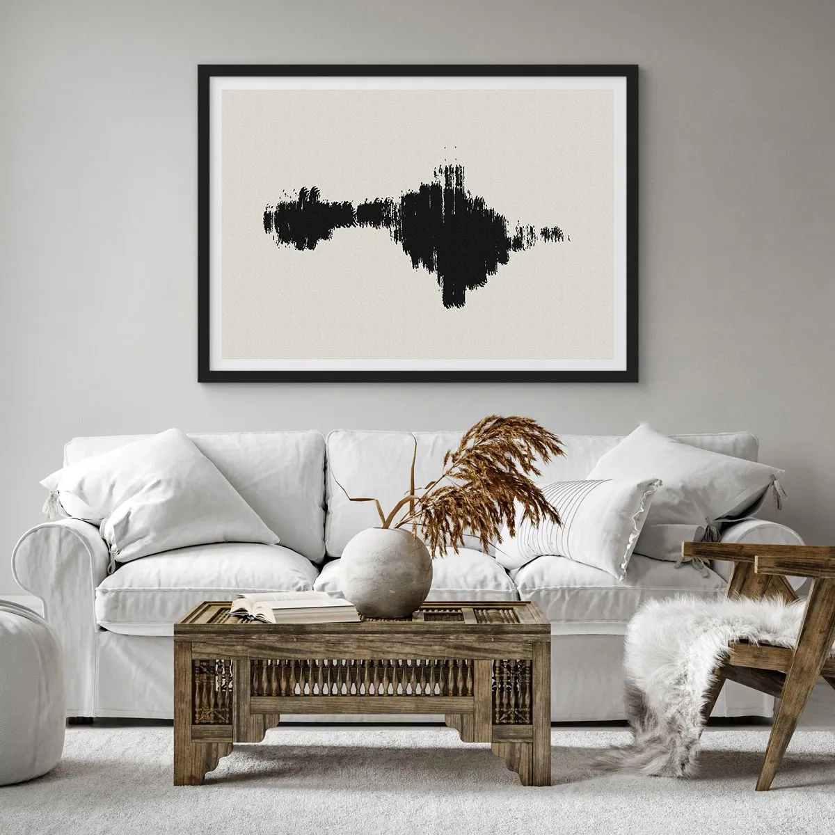 Plagát v čiernom ráme - Vibrácie predstavivosti - 70x50 cm
