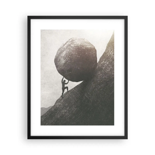 Plagát v čiernom ráme - Verím, proti všetkej nádeji - 40x50 cm