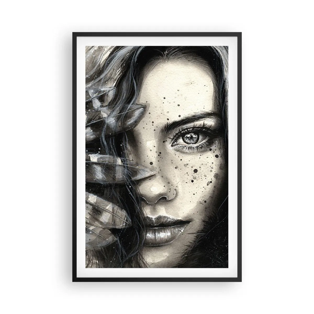 Plagát v čiernom ráme - Divoká krása - 61x91 cm