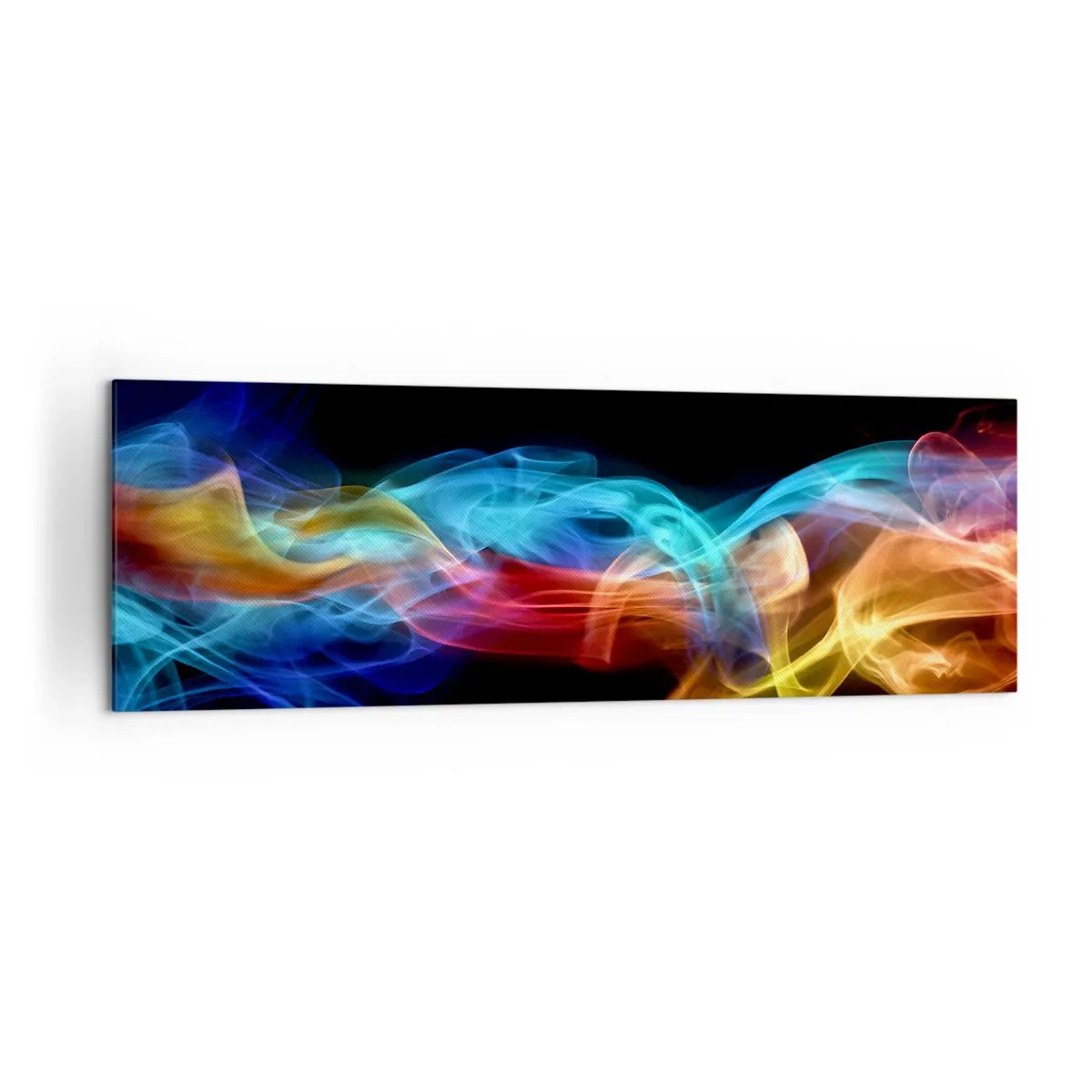 Obraz na plátne - Dúhový tanec hmly - 160x50 cm