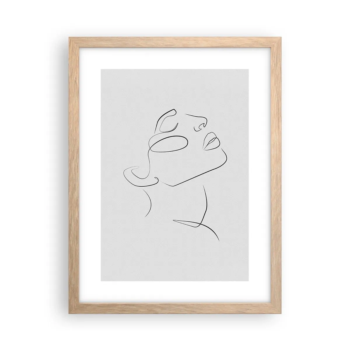 Plagát v ráme zo svetlého duba - Meandre sna - 30x40 cm
