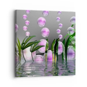 Obraz na plátne - Reflexná kompozícia ľahkosti a života - 30x30 cm
