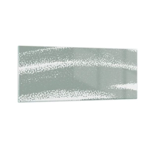 Obraz na skle - Abstrakcia v zimnom štýle - 100x40 cm