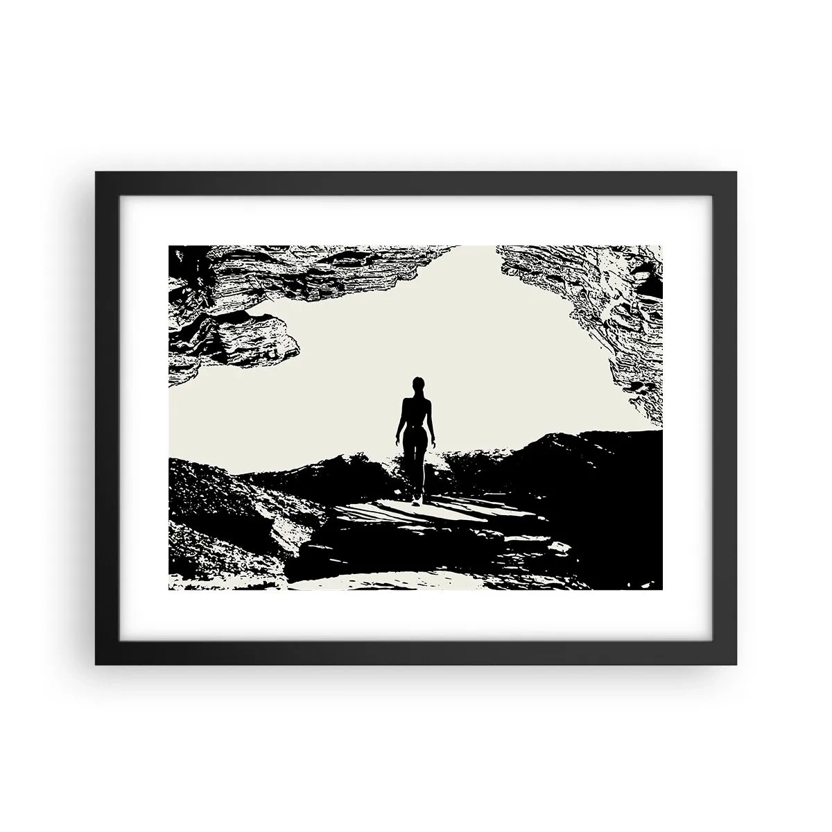 Plagát v čiernom ráme - Nový pohľad - 40x30 cm