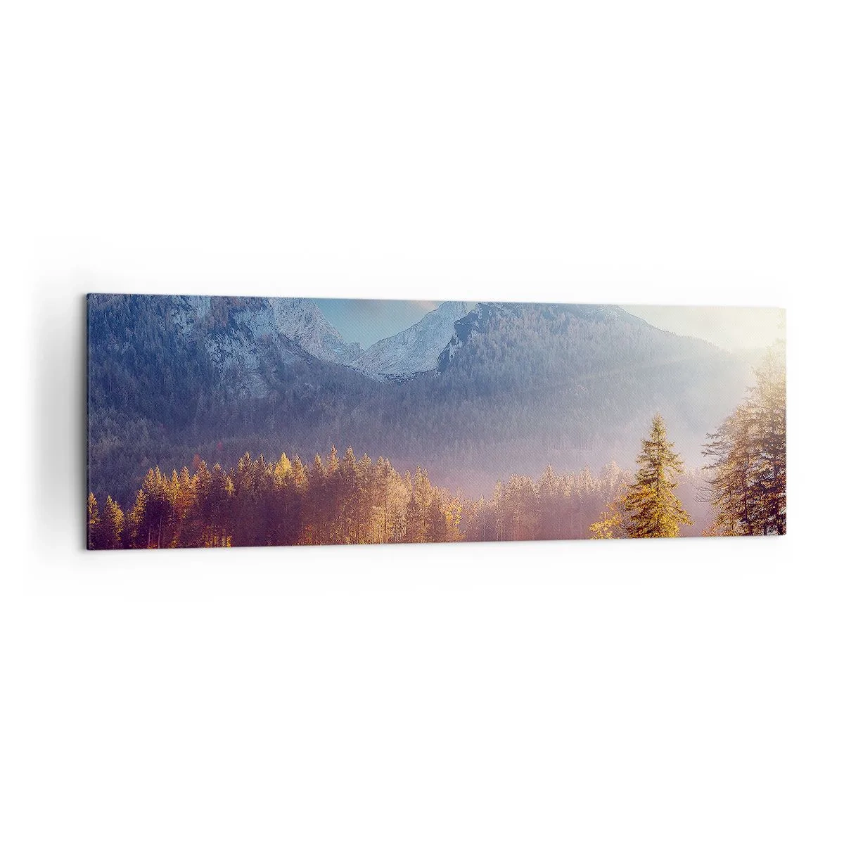 Obraz na plátne - V horách a údoliach - 160x50 cm