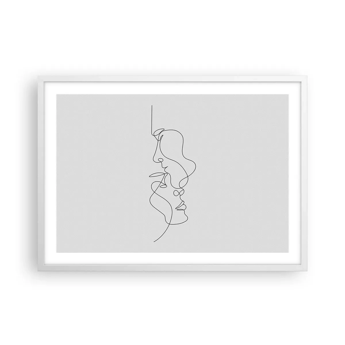 Plagát v bielom ráme - Žiar vášnivých túžob - 70x50 cm