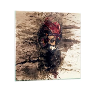 Obraz na skle - Prinajmenšom znepokojujúca - 40x40 cm