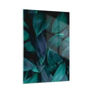 Obraz na skle - Zeleň sama o sebe - 50x70 cm