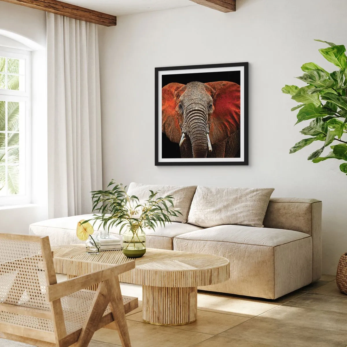 Plagát v čiernom ráme - Som divoký, a ty? - 40x40 cm