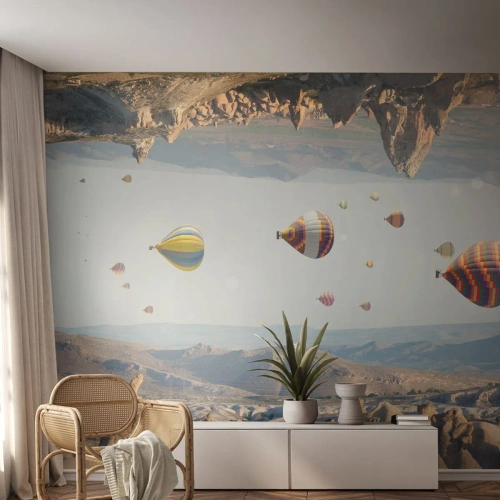 Fototapeta Premium Sand - Tu je možné všetko - Abstrakcia, Balóny, Krajina - 100x70 cm