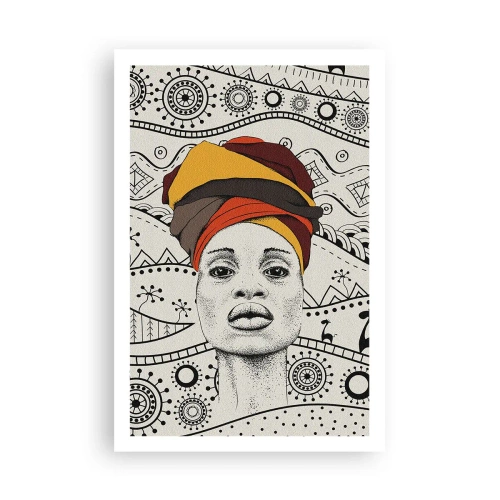 Plagát - Africký portrét - 61x91 cm