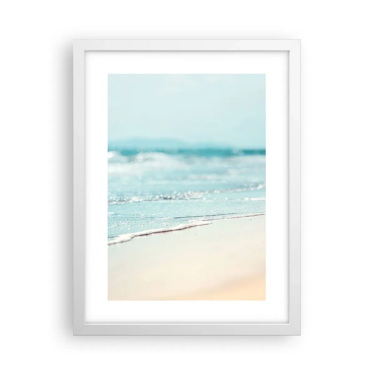 Plagát v bielom ráme - Teplo a hluk - 30x40 cm