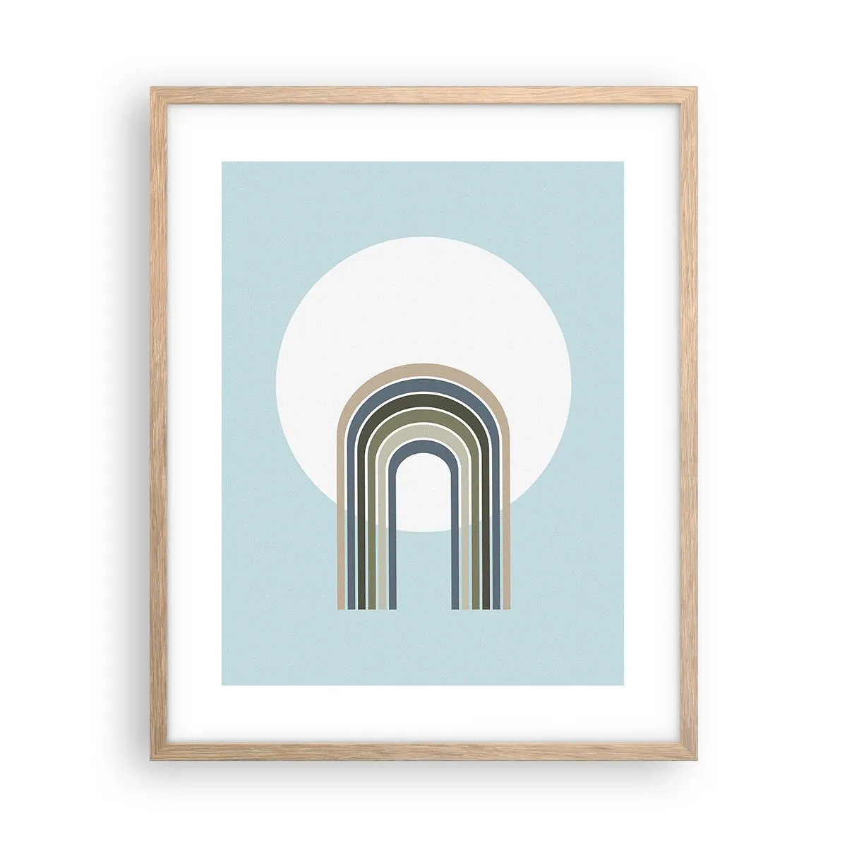 Plagát v ráme zo svetlého duba - Neodolateľná príťažlivosť - 40x50 cm