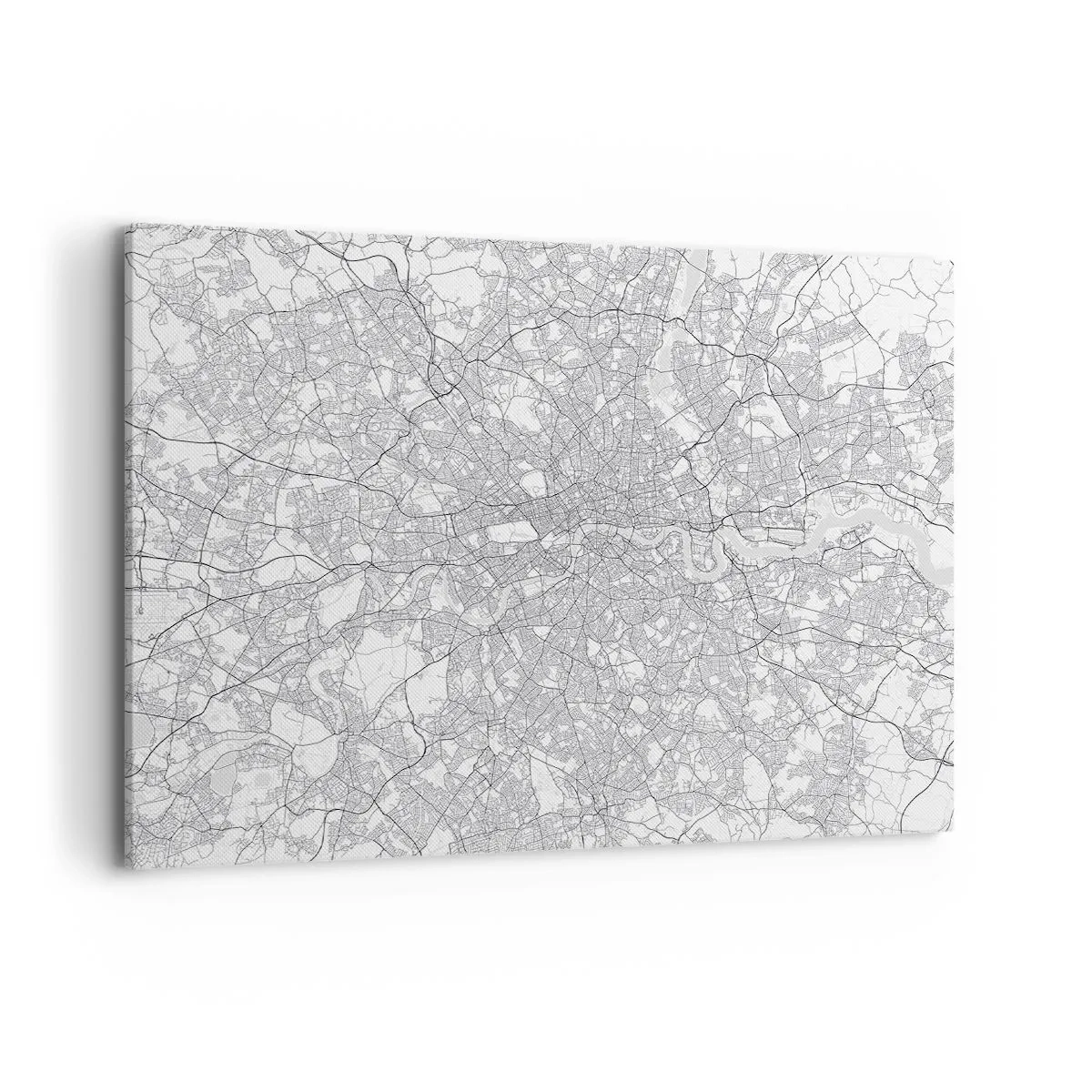 Obraz na plátne - Mapa londýnskeho labyrintu - 100x70 cm