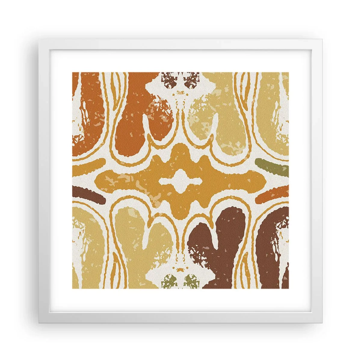 Plagát v bielom ráme - Sentimentálna abstrakcia - 40x40 cm