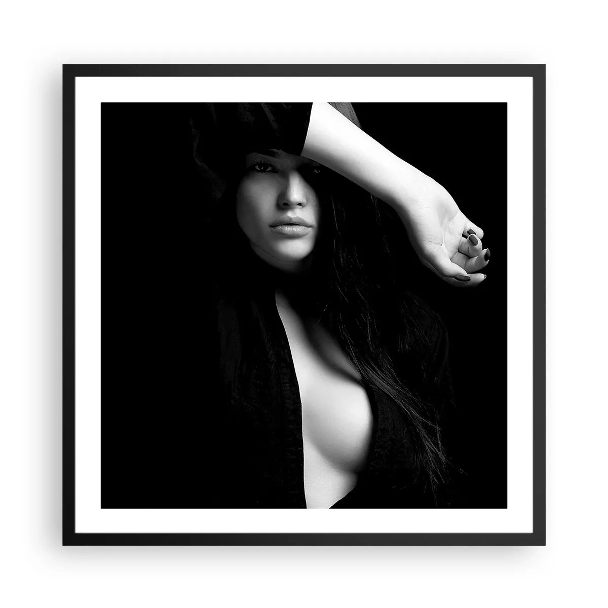 Plagát v čiernom ráme - Škola zvádzania - 60x60 cm