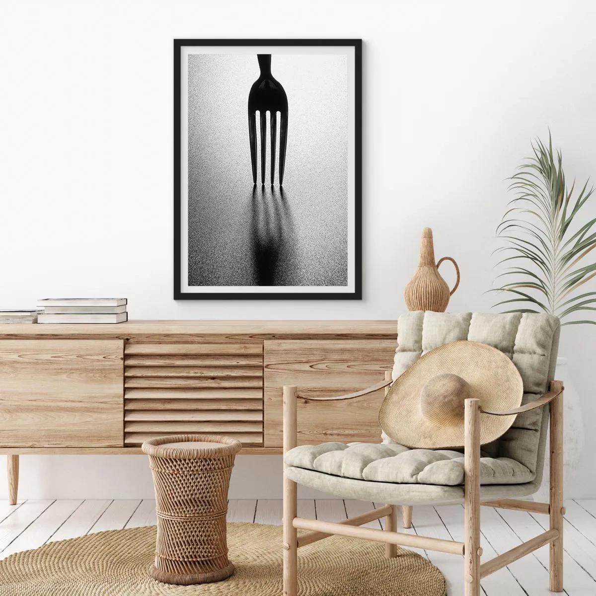 Plagát v čiernom ráme - Svetlo a tieň - 61x91 cm