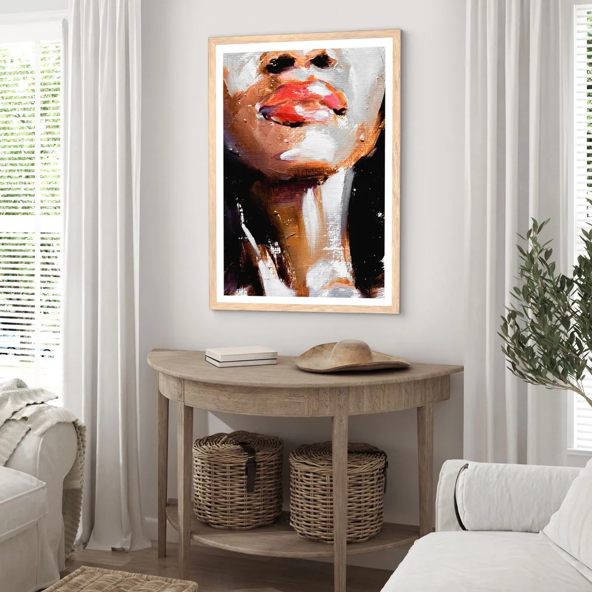 Plagát v ráme zo svetlého duba - Hrdosť bez predsudkov - 70x100 cm