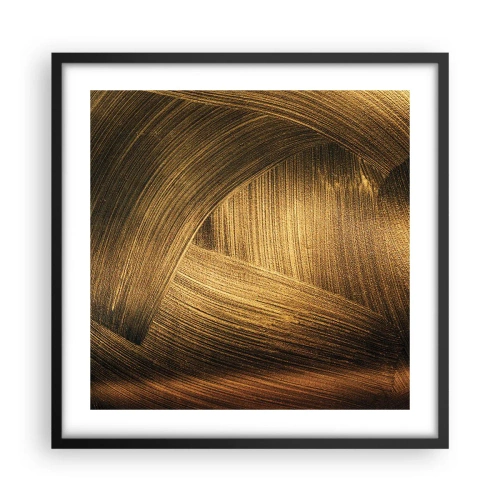 Plagát v čiernom ráme - V zlatom labyrinte - 50x50 cm