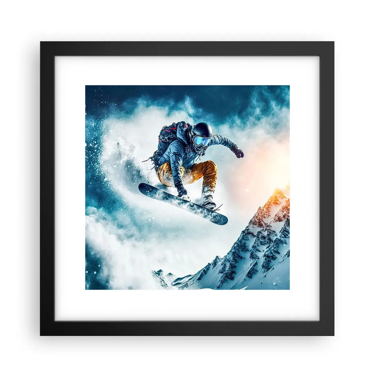 Plagát v čiernom ráme - Extrémne emócie - 30x30 cm