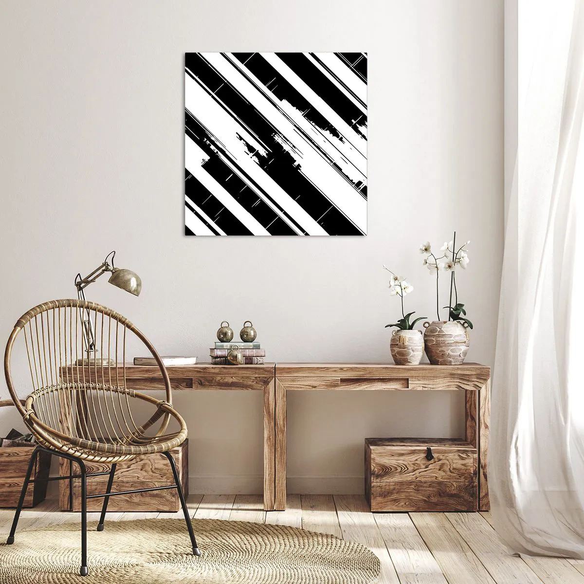 Obraz na plátne - Intenzívna a dynamická kompozícia - 50x50 cm