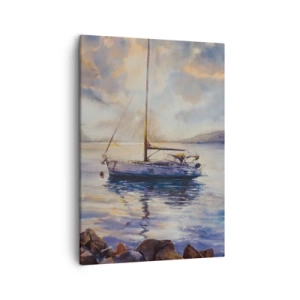 Obraz na plátne - Večer v zátoke - 50x70 cm