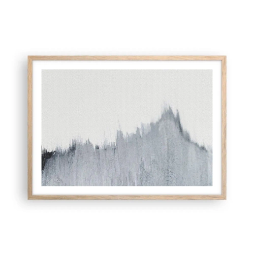 Plagát v ráme zo svetlého duba - Tajomný záznam - 70x50 cm