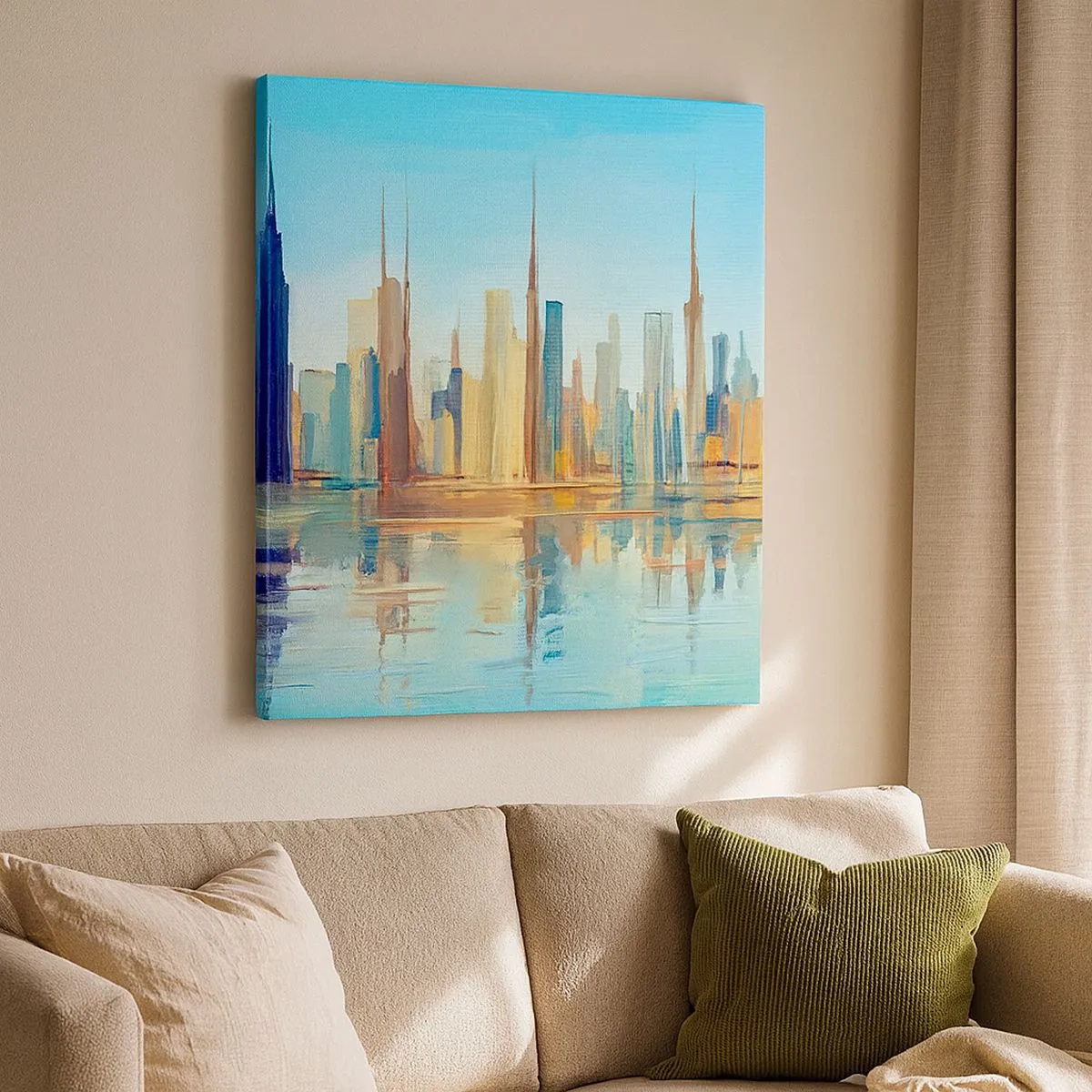 Obraz na plátne - Slnečná metropola - 30x30 cm