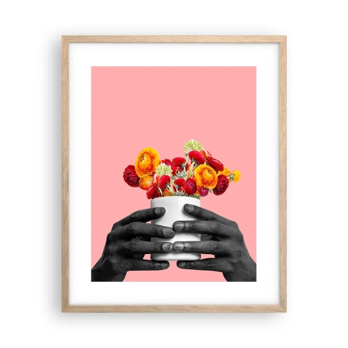 Plagát v ráme zo svetlého duba - Apoteóza života - 40x50 cm