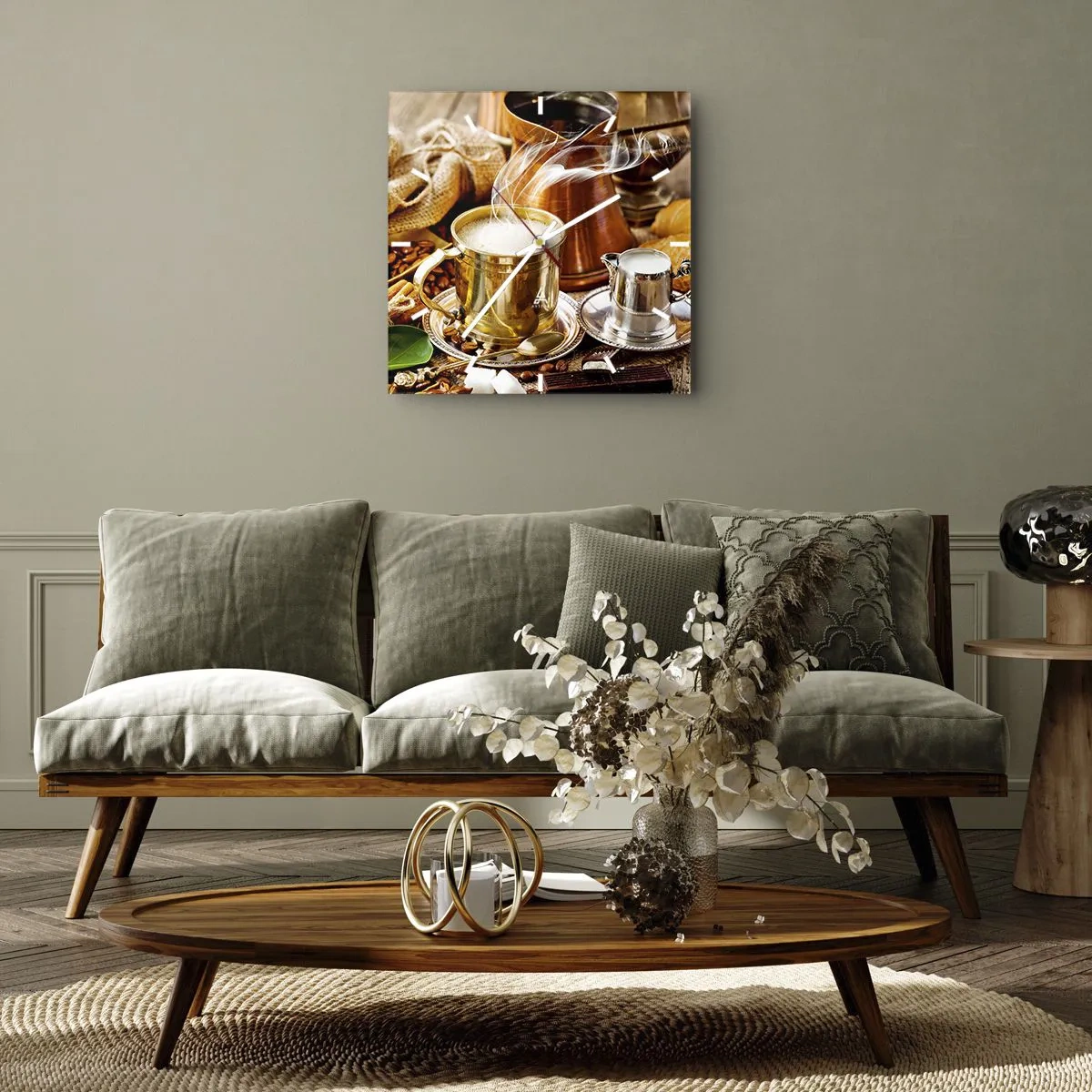 Nástenné hodiny - Pekný deň prajem! - 40x40 cm