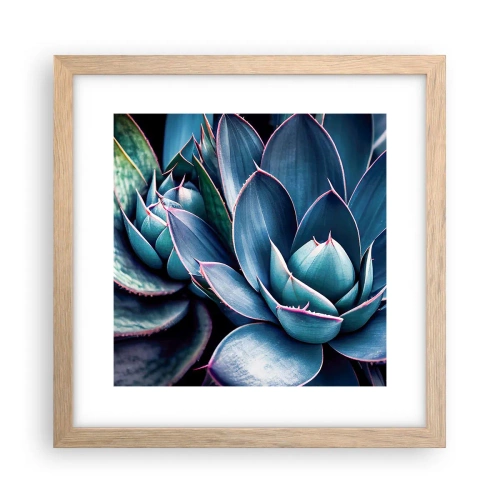 Plagát v ráme zo svetlého duba - Vitálna sila - 30x30 cm