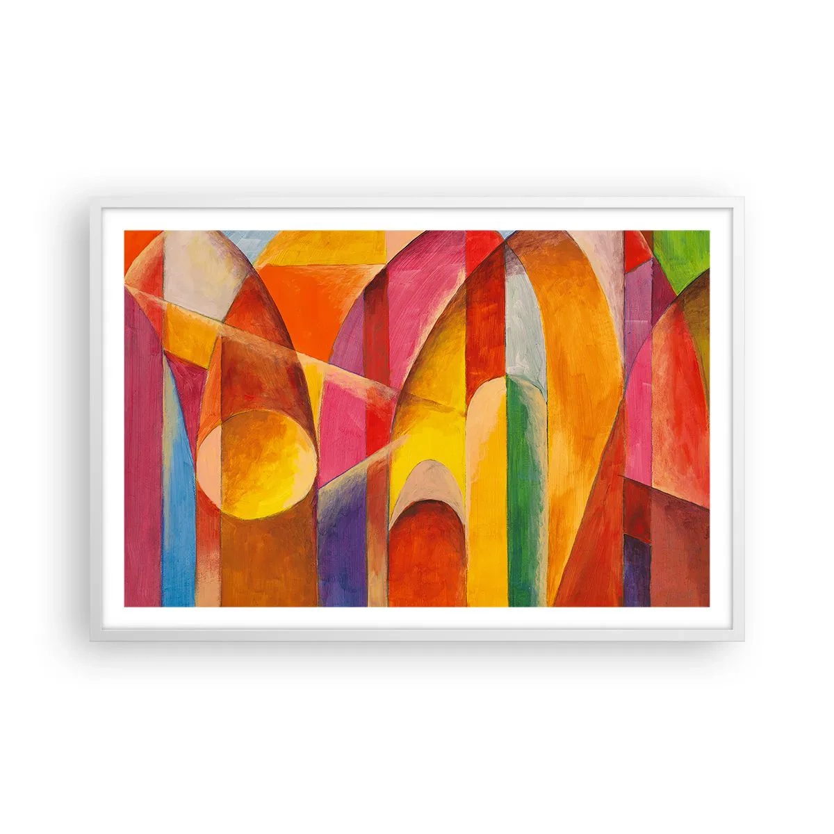 Plagát v bielom ráme - Katedrála slnka - 91x61 cm