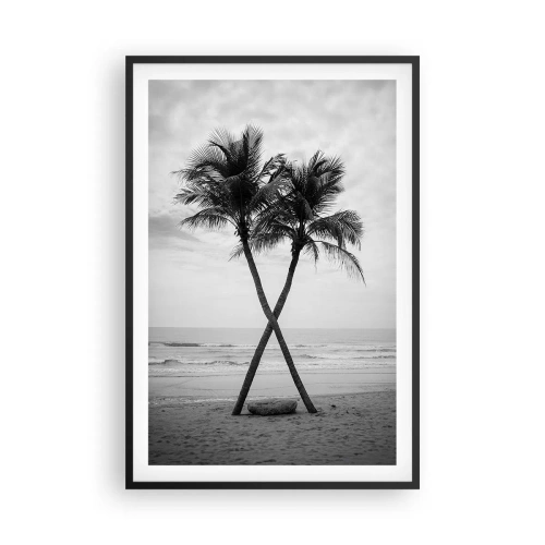 Plagát v čiernom ráme - Nežná prítomnosť - 61x91 cm