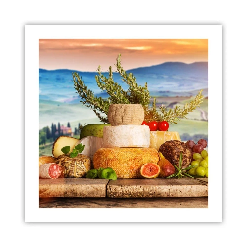Plagát - Talianska radosť zo života - 50x50 cm