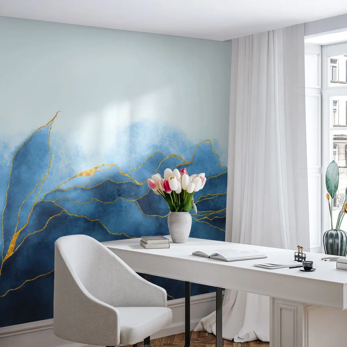 Fototapeta Standard Eco - Blankyt v zlate - Luxus, Glamour, Abstrakcia - 400x280 cm