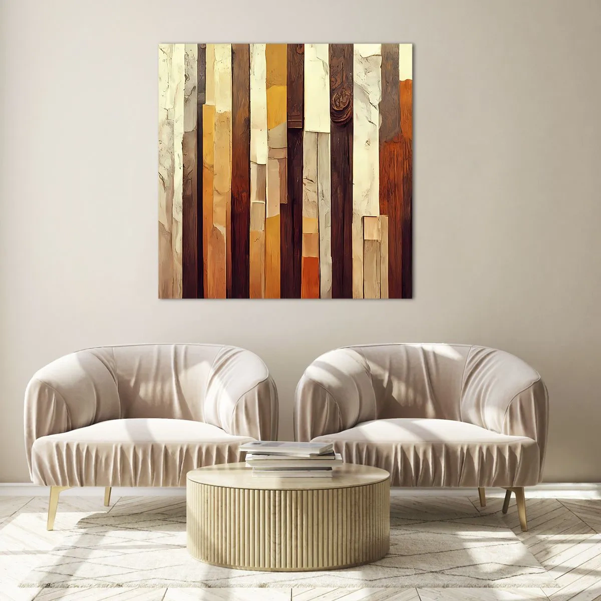 Obraz na skle - Hymna lesných stromov - 60x60 cm