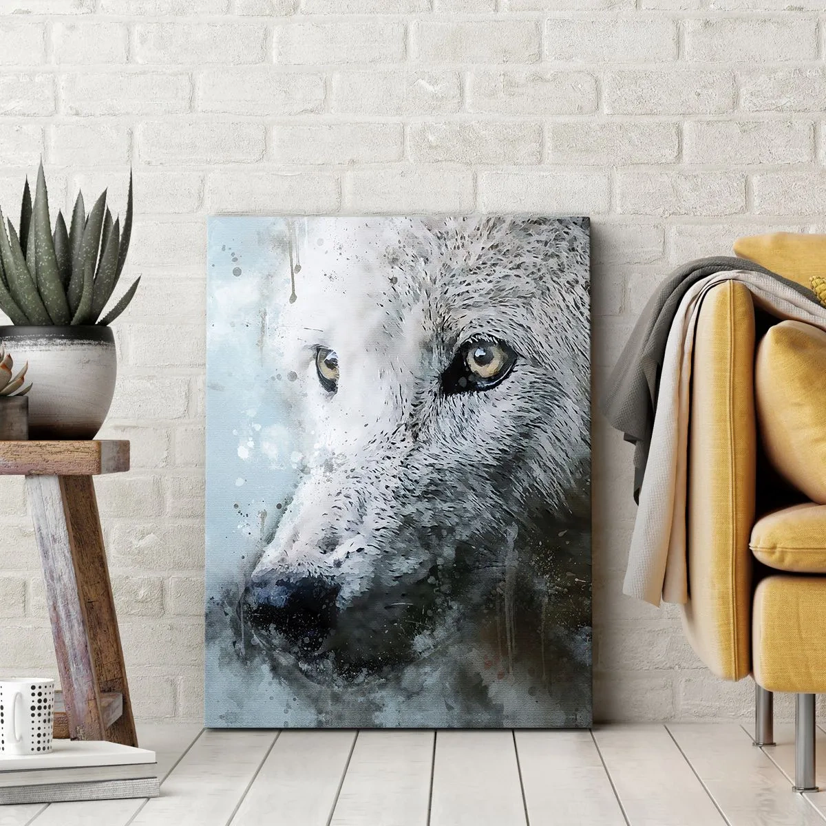 Obraz na plátne - Zoznámte sa s vlčou dušou - 50x70 cm