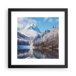 Plagát v čiernom ráme - Snehová stráž - 30x30 cm